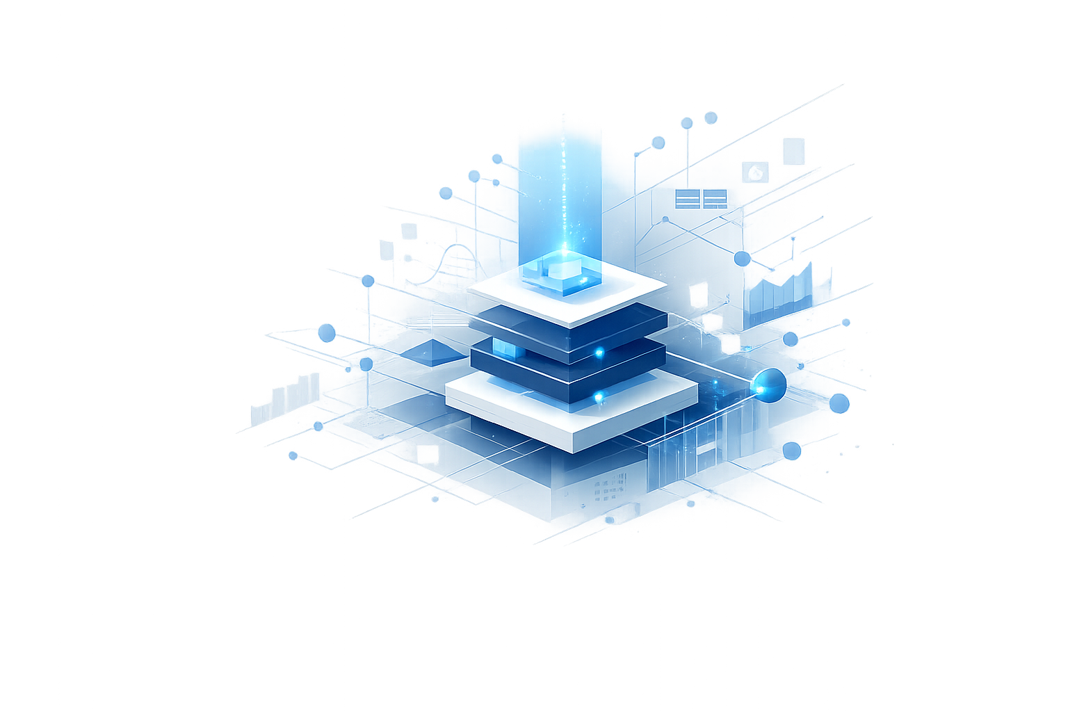 Abstract system architecture visual
